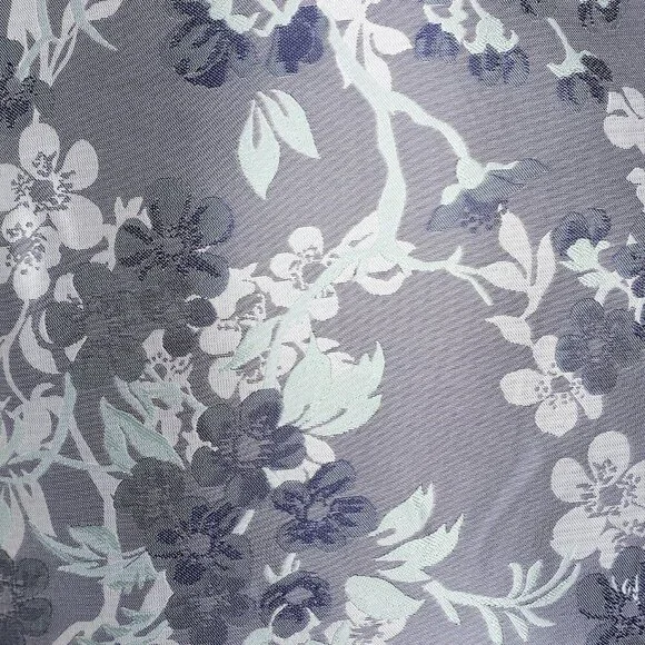 NWT Lulus Royal To Be Light Blue Floral Jacquard Ruffled Skater Dress - Picture 5 of 9